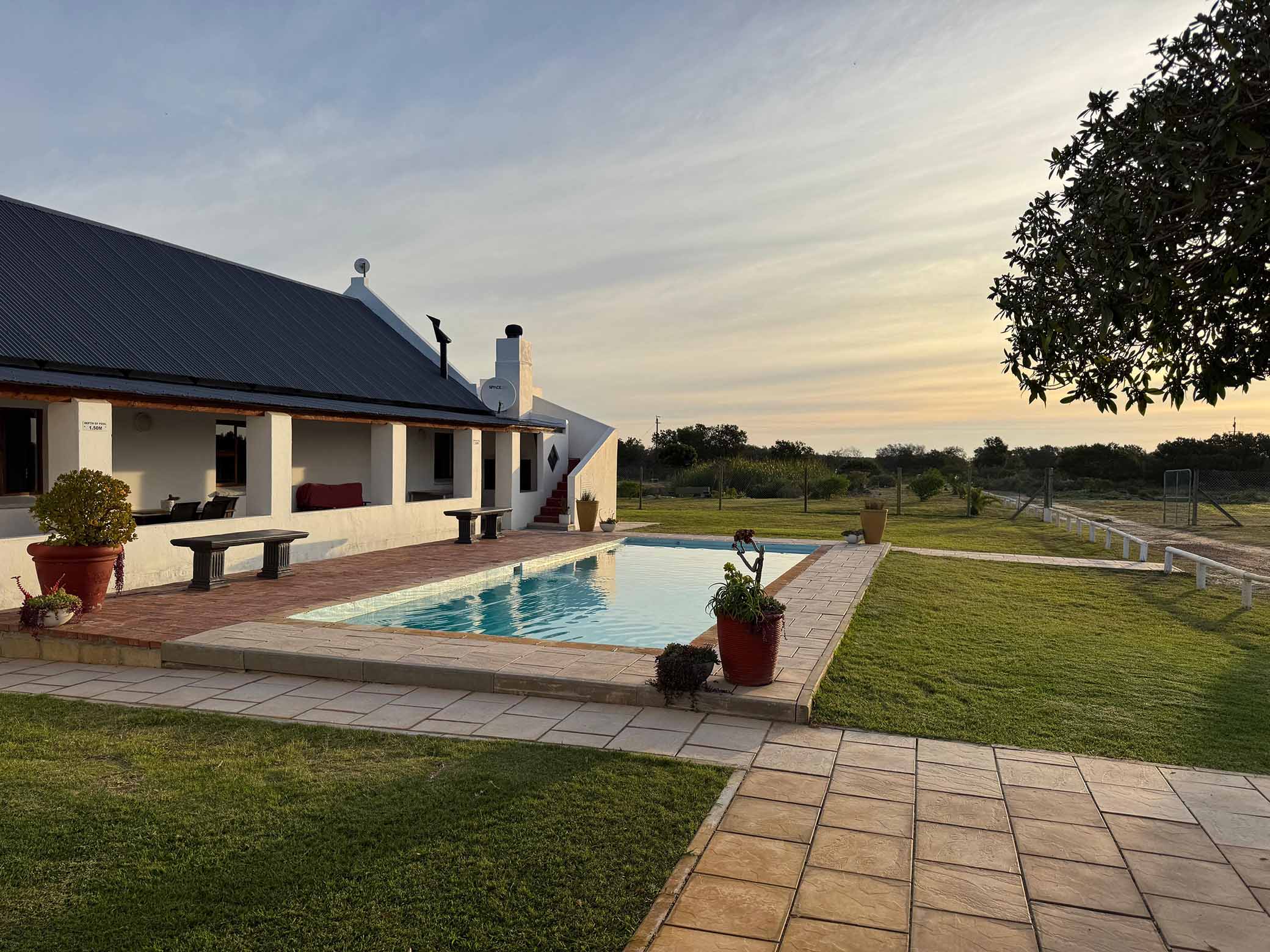 Pool at Tula guest farm